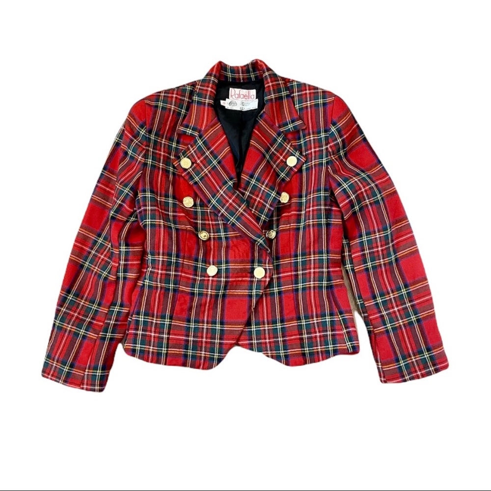 Vintage Plaid Rafaella Blazer